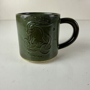 Urban Outfitters Zodiac Sign Mug Capricorn Green